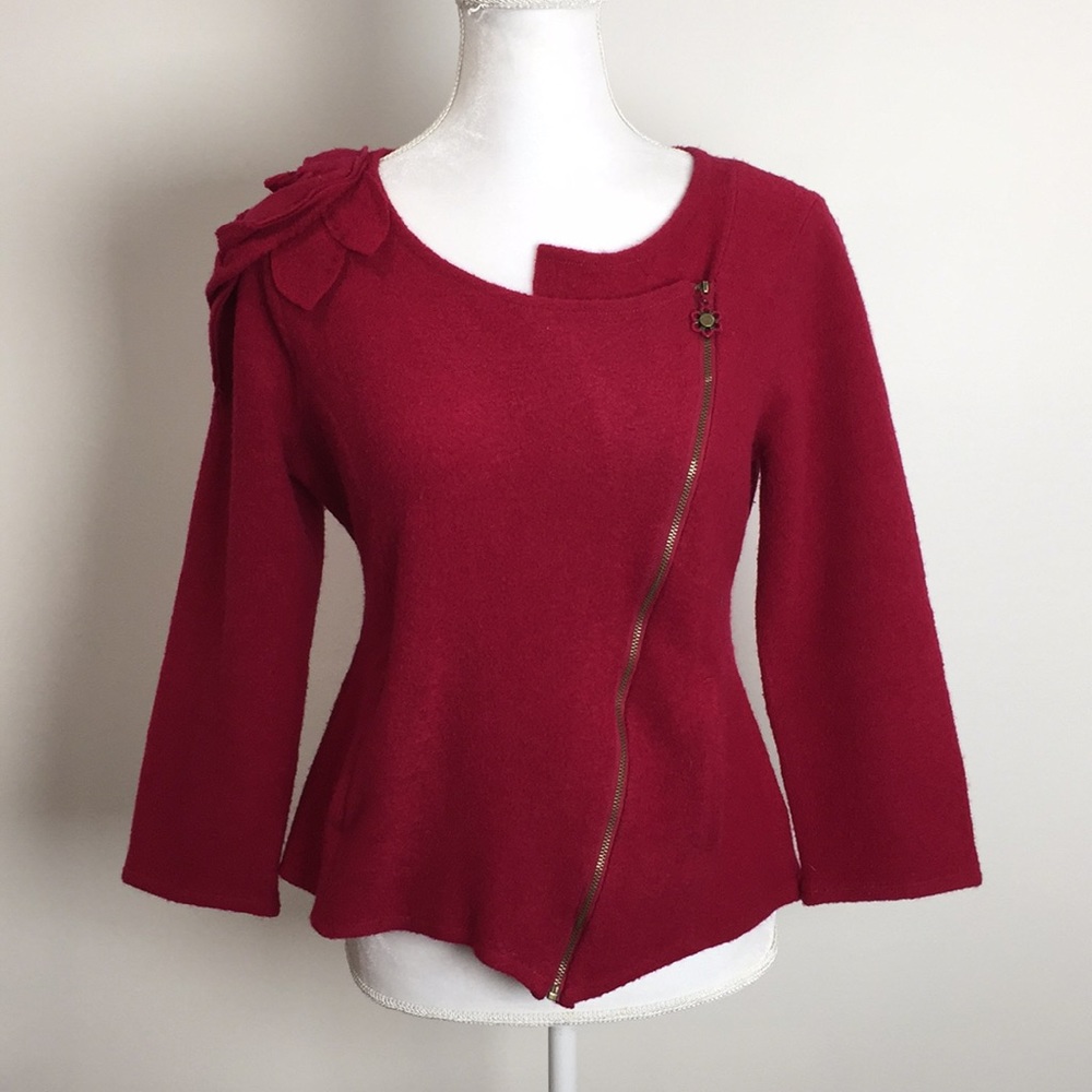 Anthropologie Sleeping on Snow Wool Jacket